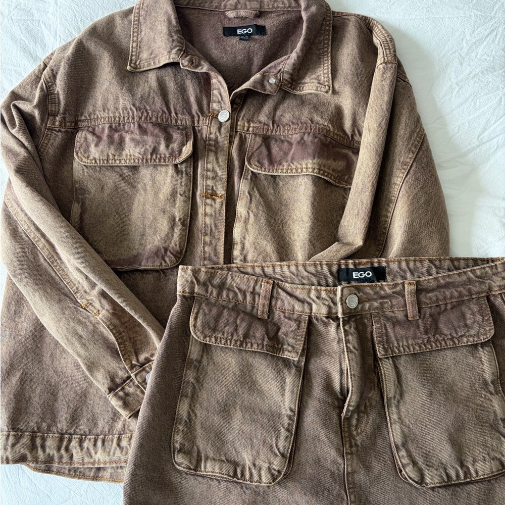 EGO Tan Denim set